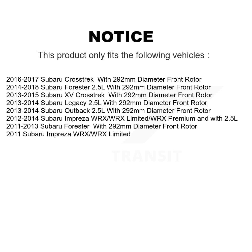 Transit Auto - KCG-100494T - Front Disc Brake Kits image 24