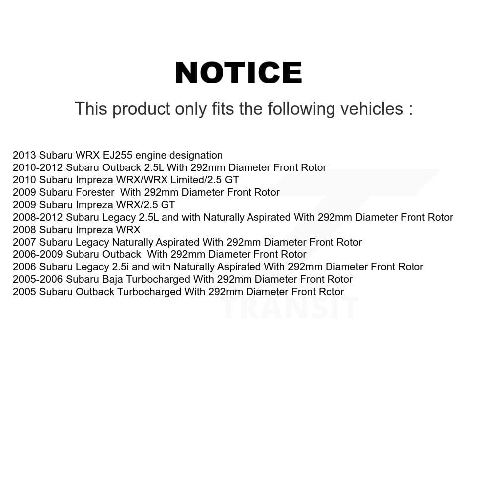 Transit Auto - KCG-100590S - Front Disc Brake Kits image 24