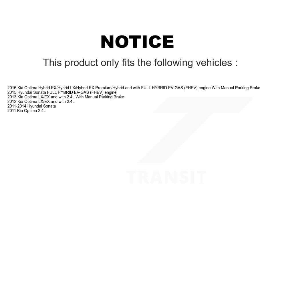 Transit Auto - KCN-100258 - Front and Rear Disc Brake Pad Kits image 14
