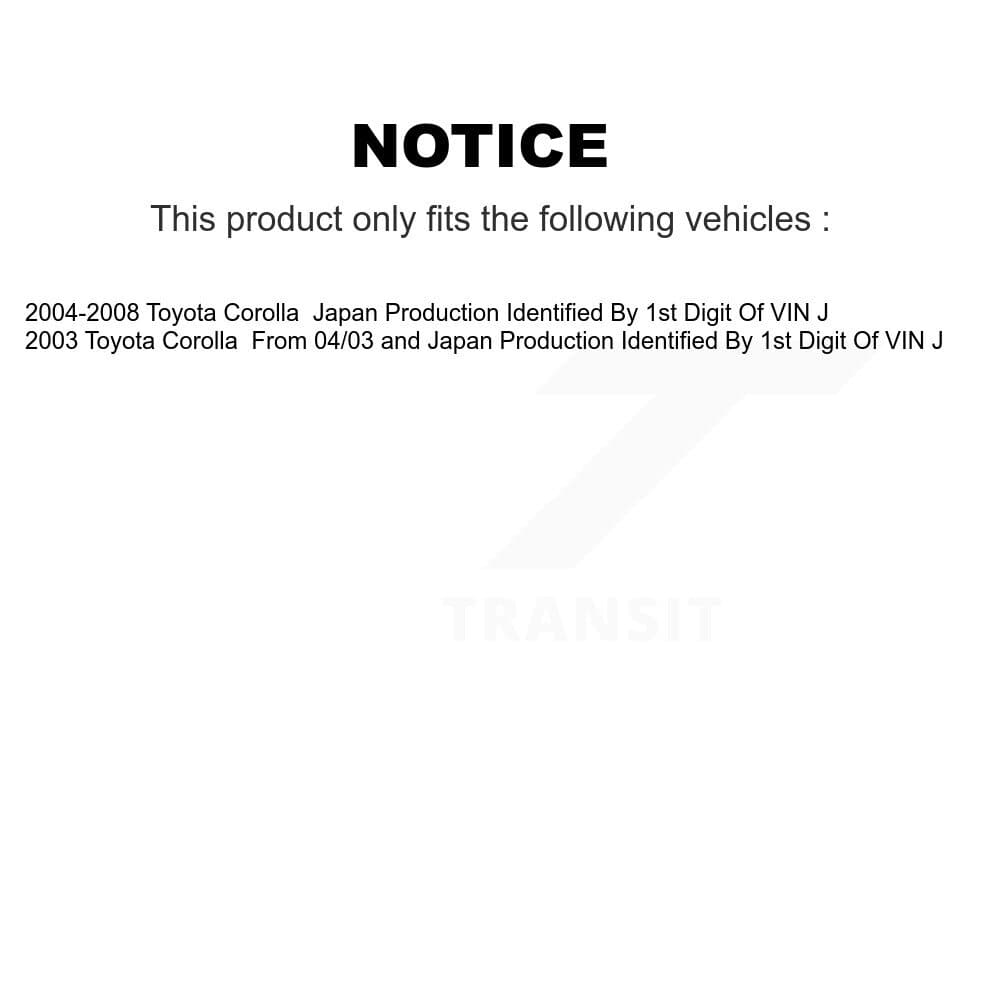 Transit Auto - KCN-100455 - Front and Rear Disc Brake Pad Kits image 14