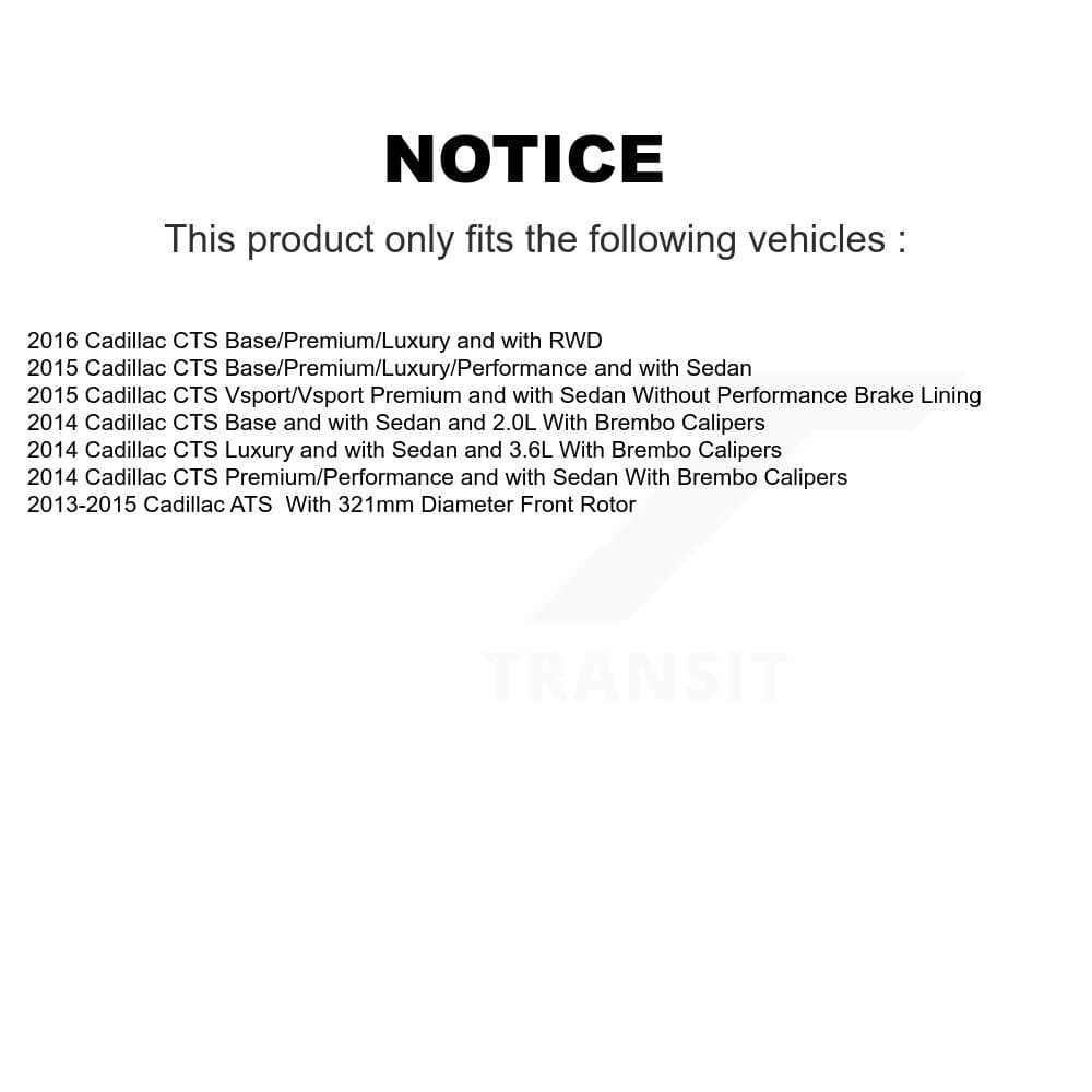 Transit Auto - KCN-100816 - Front and Rear Disc Brake Pad Kits image 14