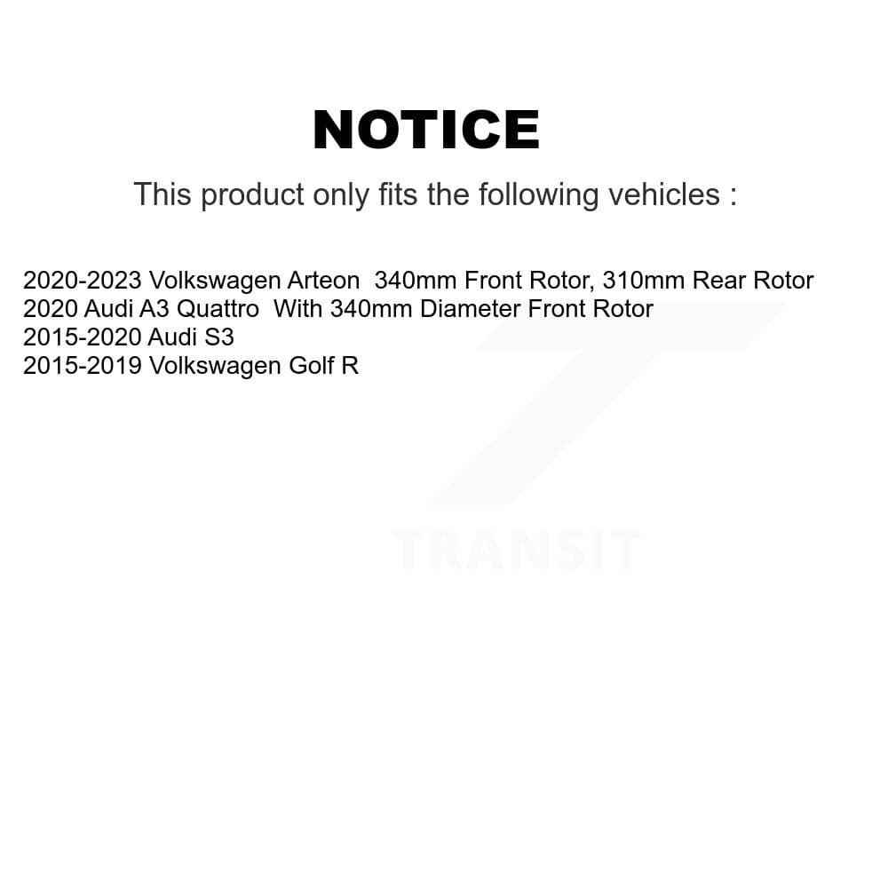 Transit Auto - KDA-101610 - Front and Rear Disc Brake Kits image 19