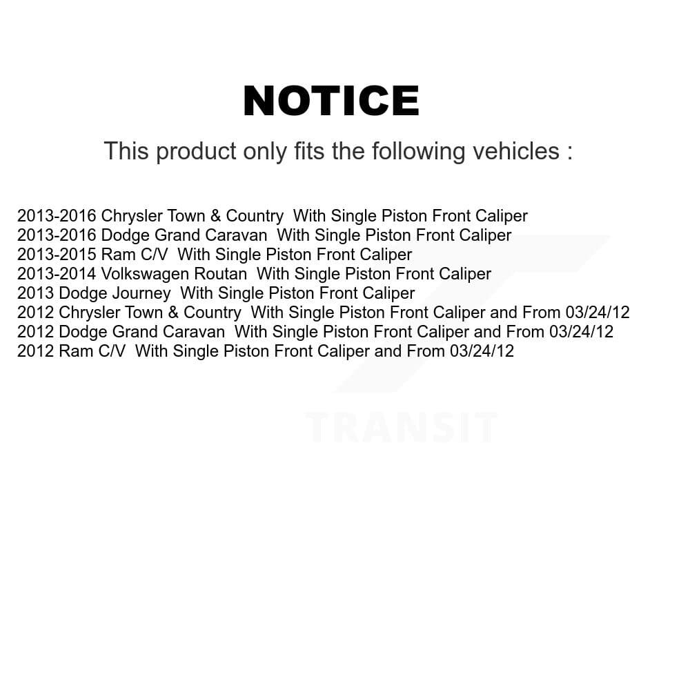 Transit Auto - KDA-102398 - Front and Rear Disc Brake Kits image 19