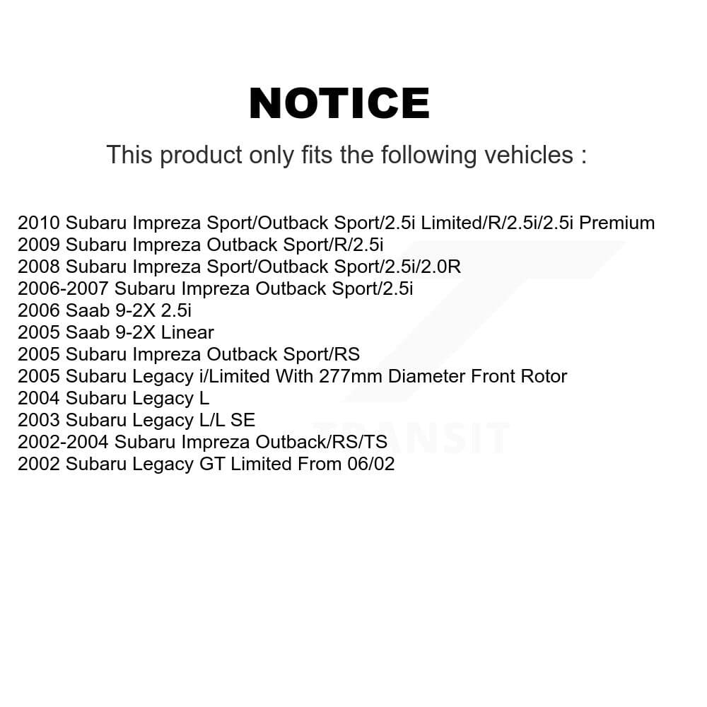Transit Auto - KDC-100009 - Front Disc Brake Kits image 19