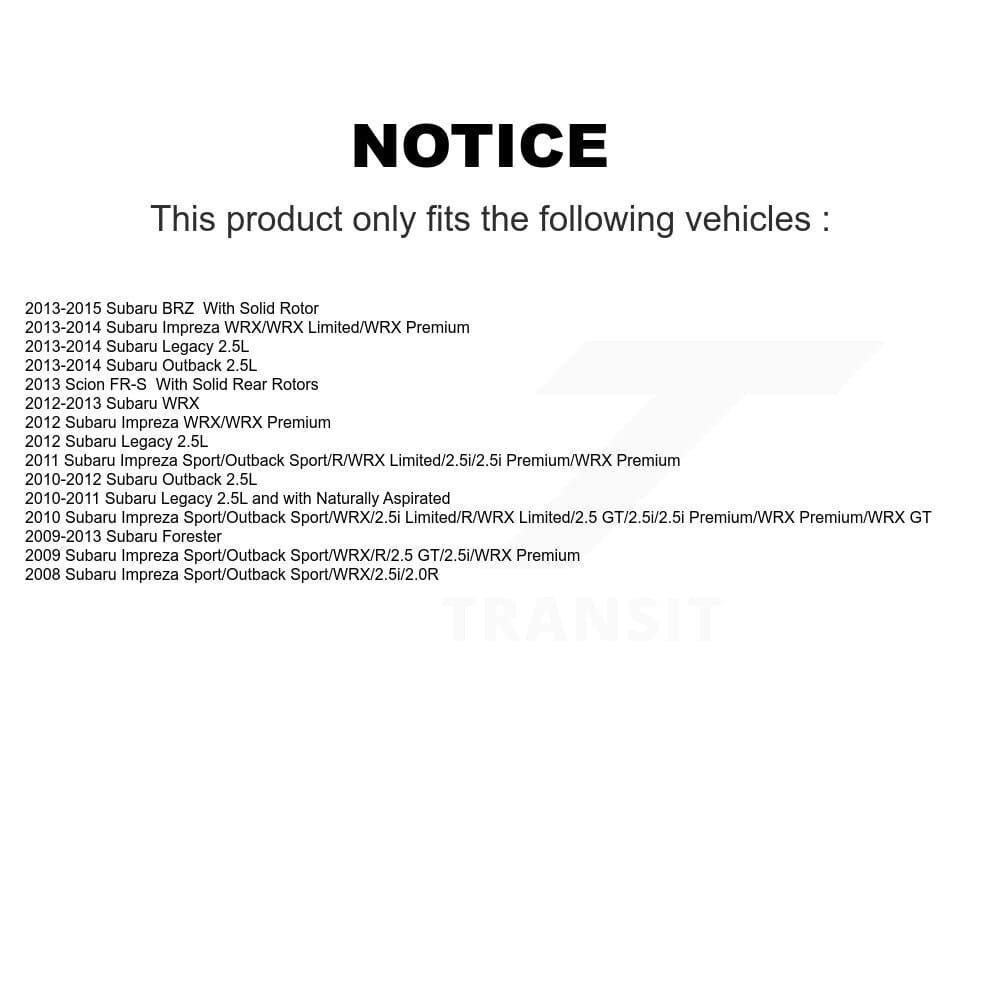 Transit Auto - KDS-100460 - Rear Disc Brake Kits image 19