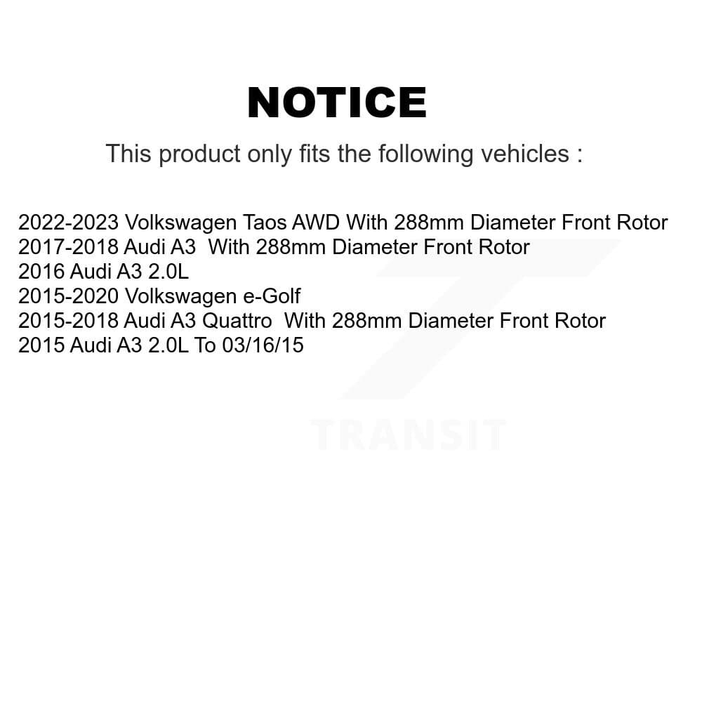 Transit Auto - KDT-100597 - Front and Rear Disc Brake Kits image 24