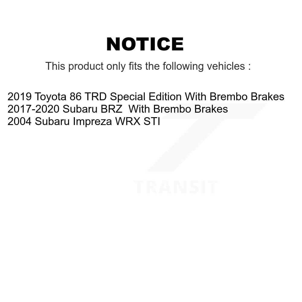 Transit Auto - KDT-101305 - Front Disc Brake Kits image 24