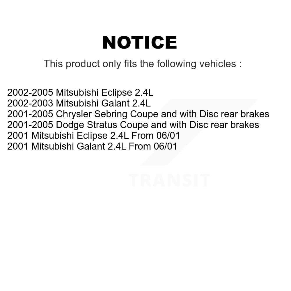 Transit Auto - KFN-100171 - Front and Rear Disc Brake Pad Kits image 14