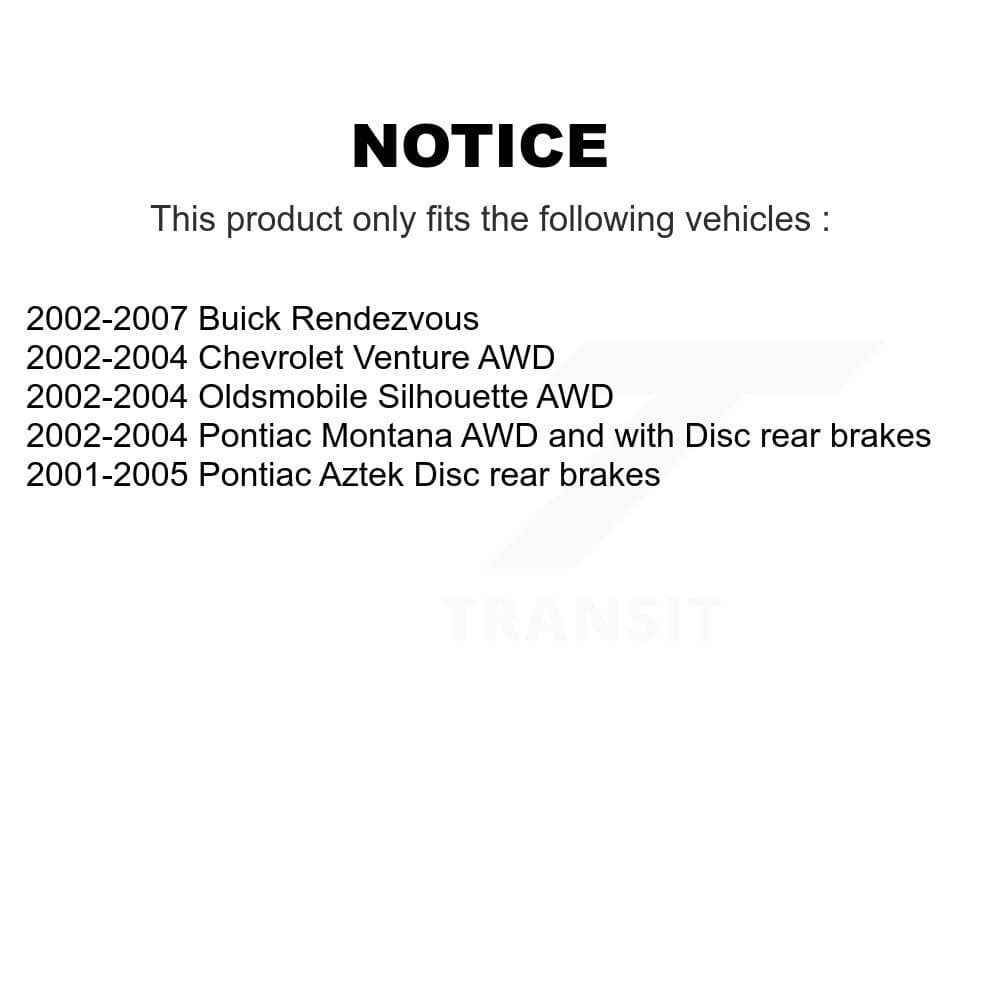 Transit Auto - KFN-100539 - Front and Rear Disc Brake Pad Kits image 14