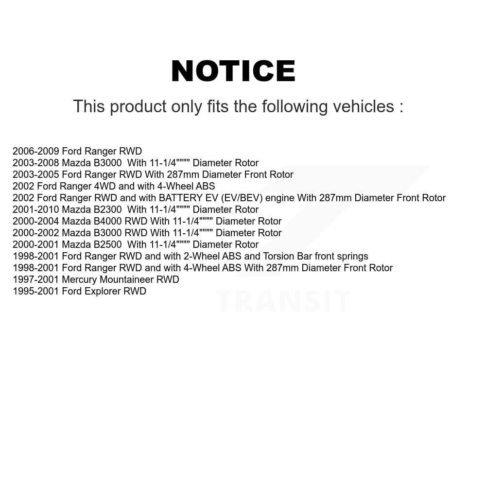 Genius - KG-100005 - Front Disc Brake Rotor and Hub Assembly Kits image 14