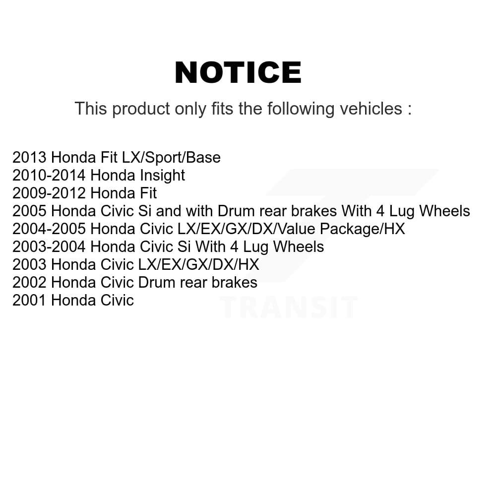 Genius - KG-101462 - Front and Rear Disc Brake Rotor and Hub Assembly Kits image 24