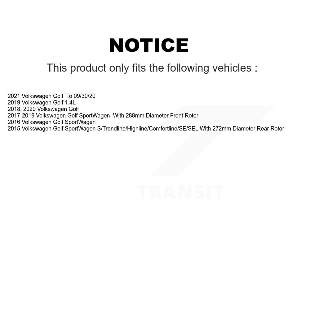 Transit Auto - KGC-100980 - Front and Rear Disc Brake Kits image 19