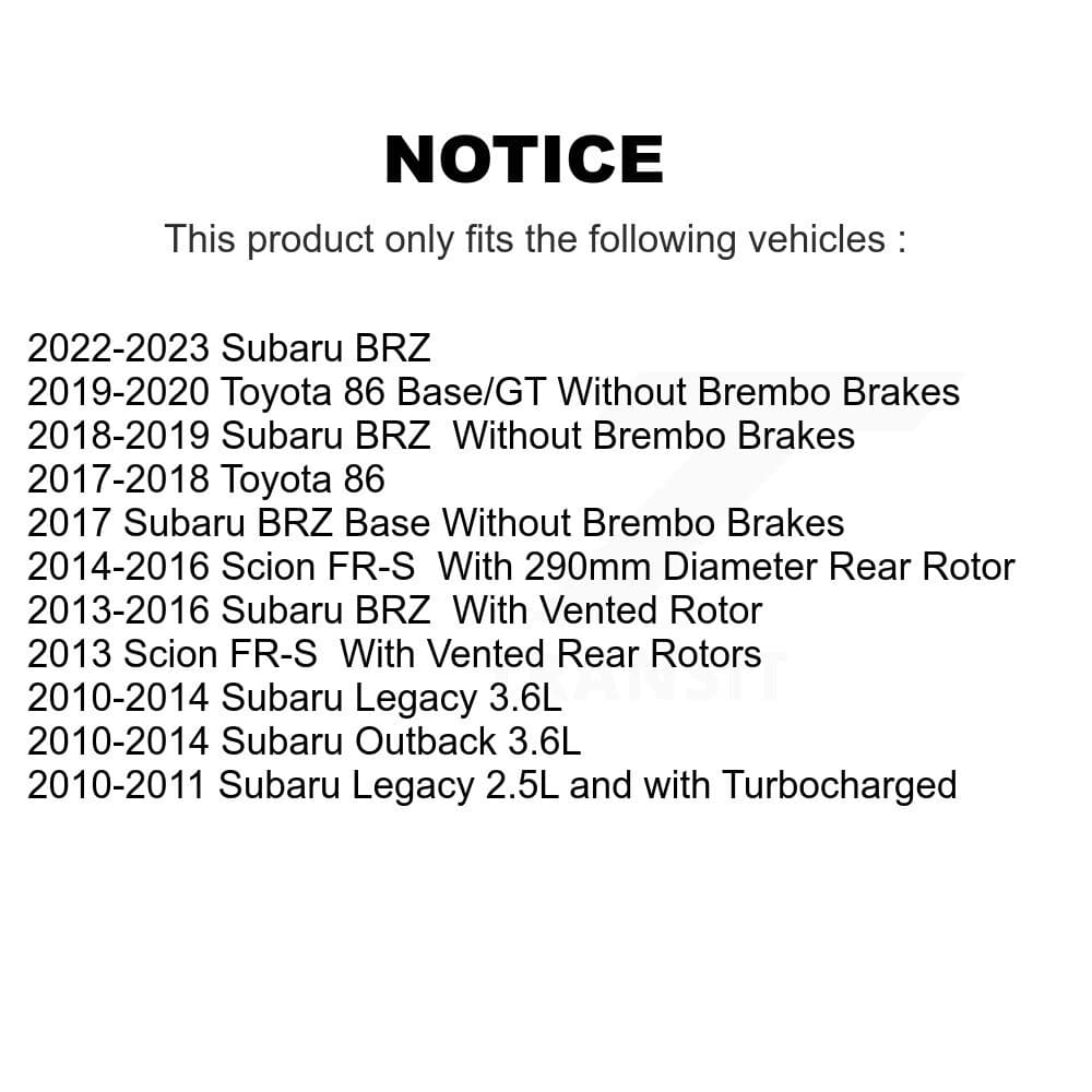 Transit Auto - KGC-101811 - Rear Disc Brake Kits image 19