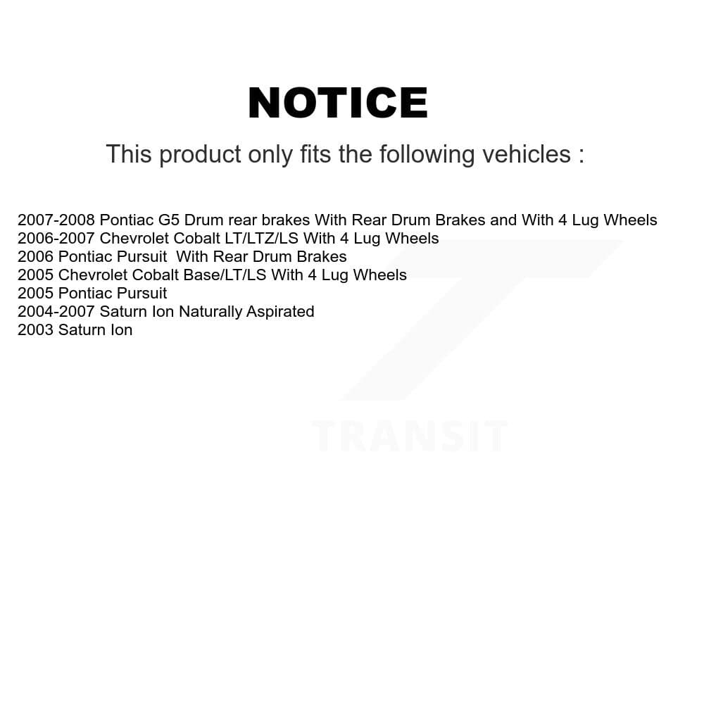 Transit Auto - KGC-101959 - Front and Rear Disc Brake Kits image 24