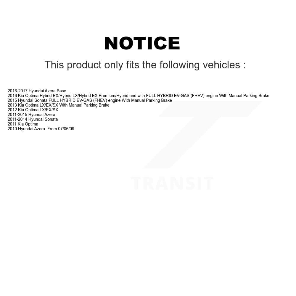Transit Auto - KGF-103540 - Rear Disc Brake Kits image 19