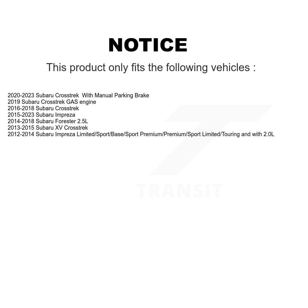 Transit Auto - KGF-103666 - Rear Disc Brake Kits image 19