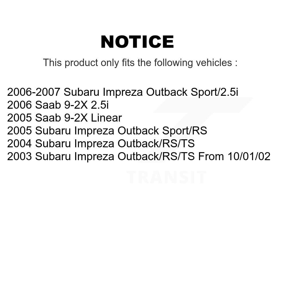 Transit Auto - KGT-100830 - Front and Rear Disc Brake Kits image 24
