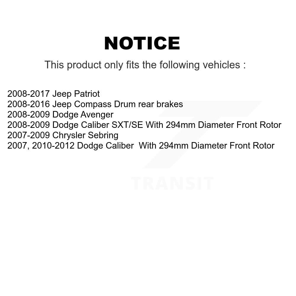 Transit Auto - KGT-101892 - Front and Rear Disc Brake Kits image 24