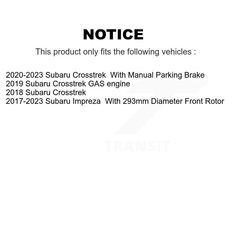 Transit Auto - KGT-102182 - Front and Rear Disc Brake Kits image 24