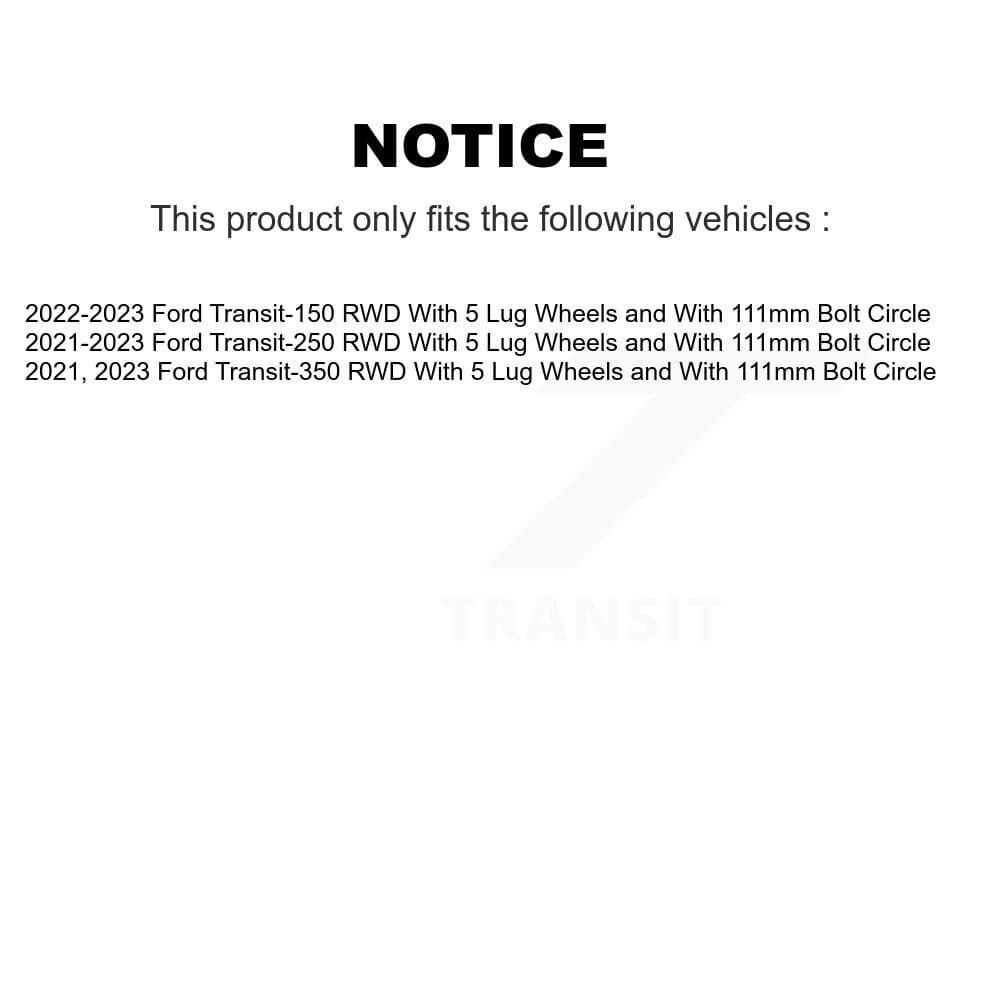 Transit Auto - KGT-103369 - Front and Rear Disc Brake Kits image 24