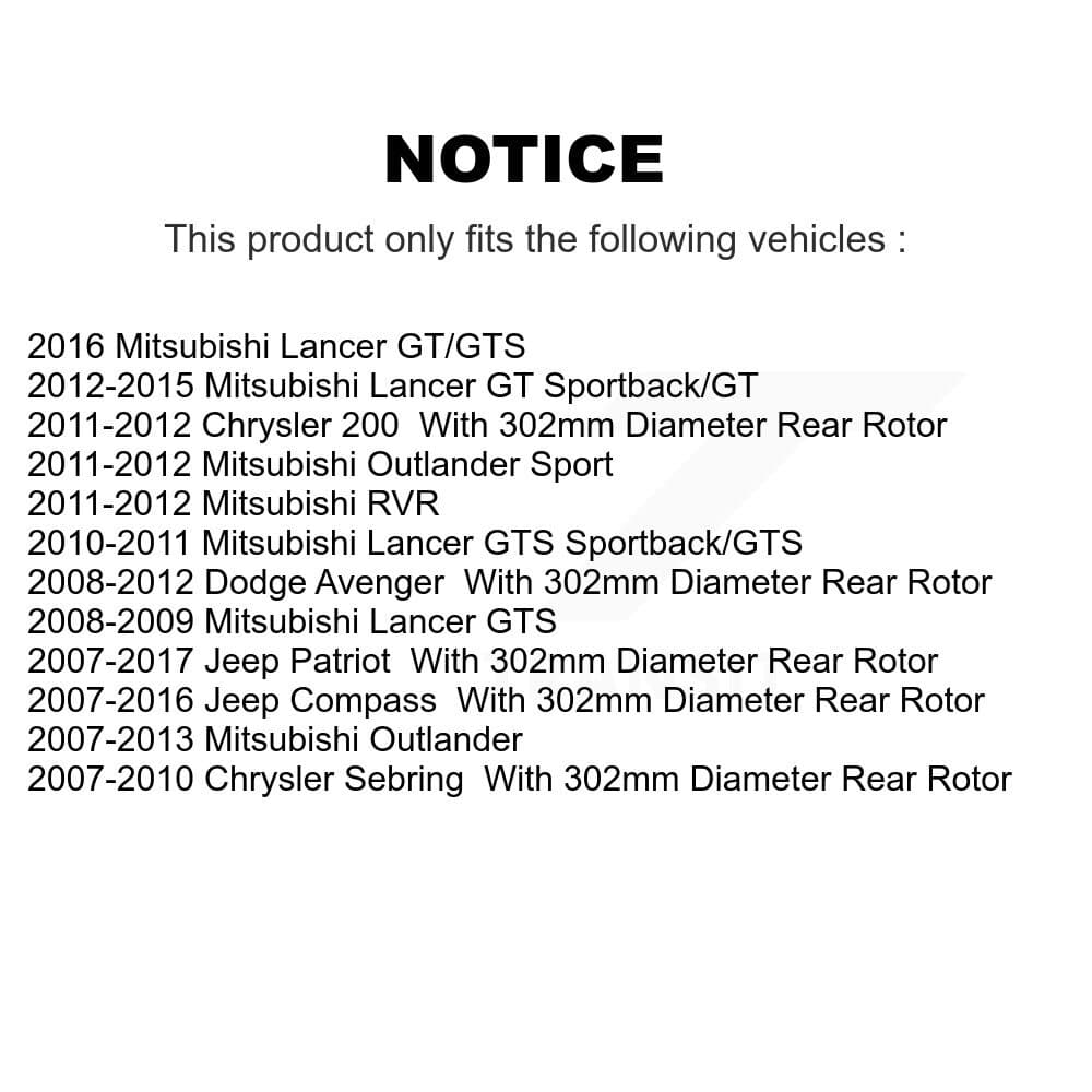 AmeriBRAKES - KNF-100343 - Front and Rear Disc Brake Pad Kits image 8