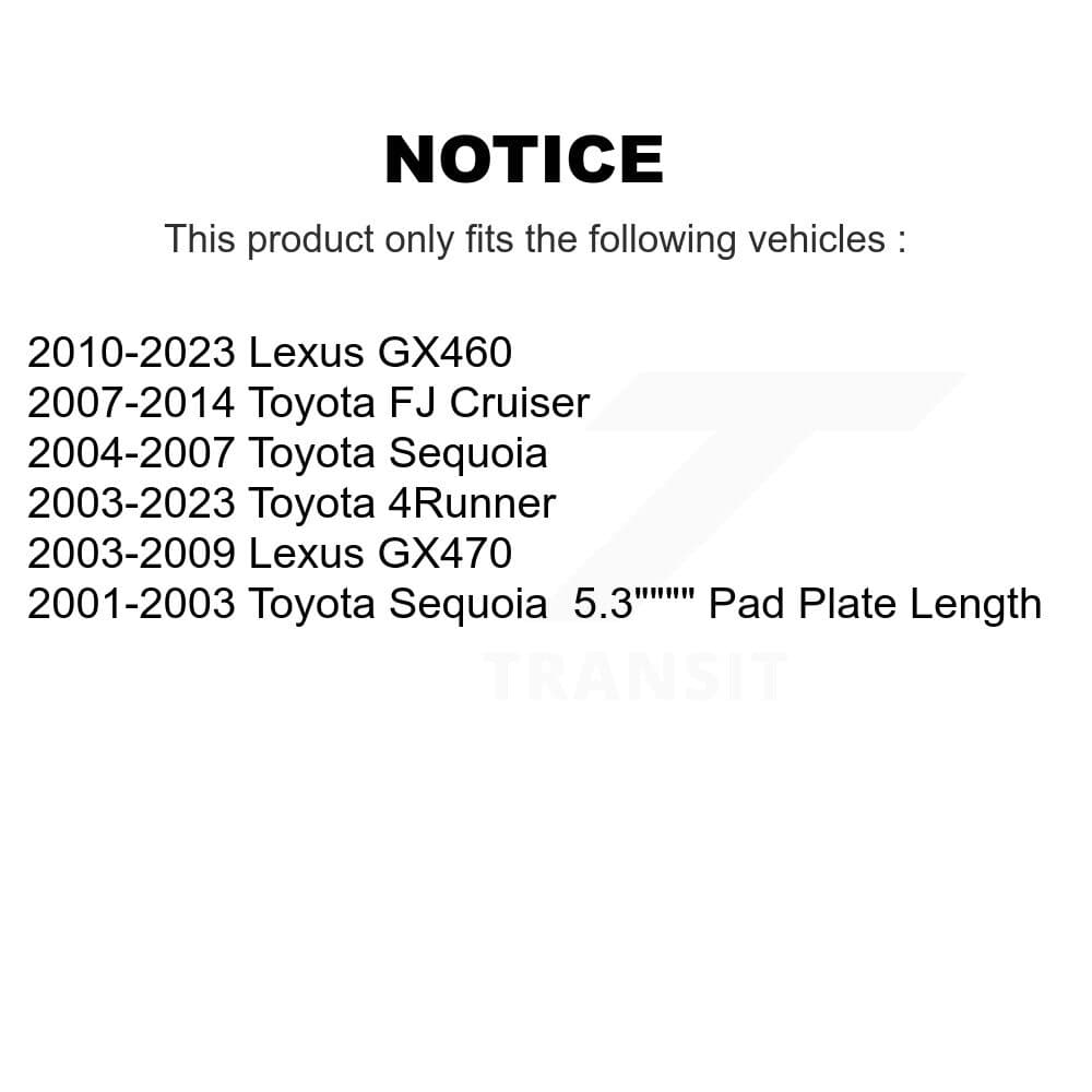 AmeriBRAKES - KNF-100466 - Front and Rear Disc Brake Pad Kits image 8