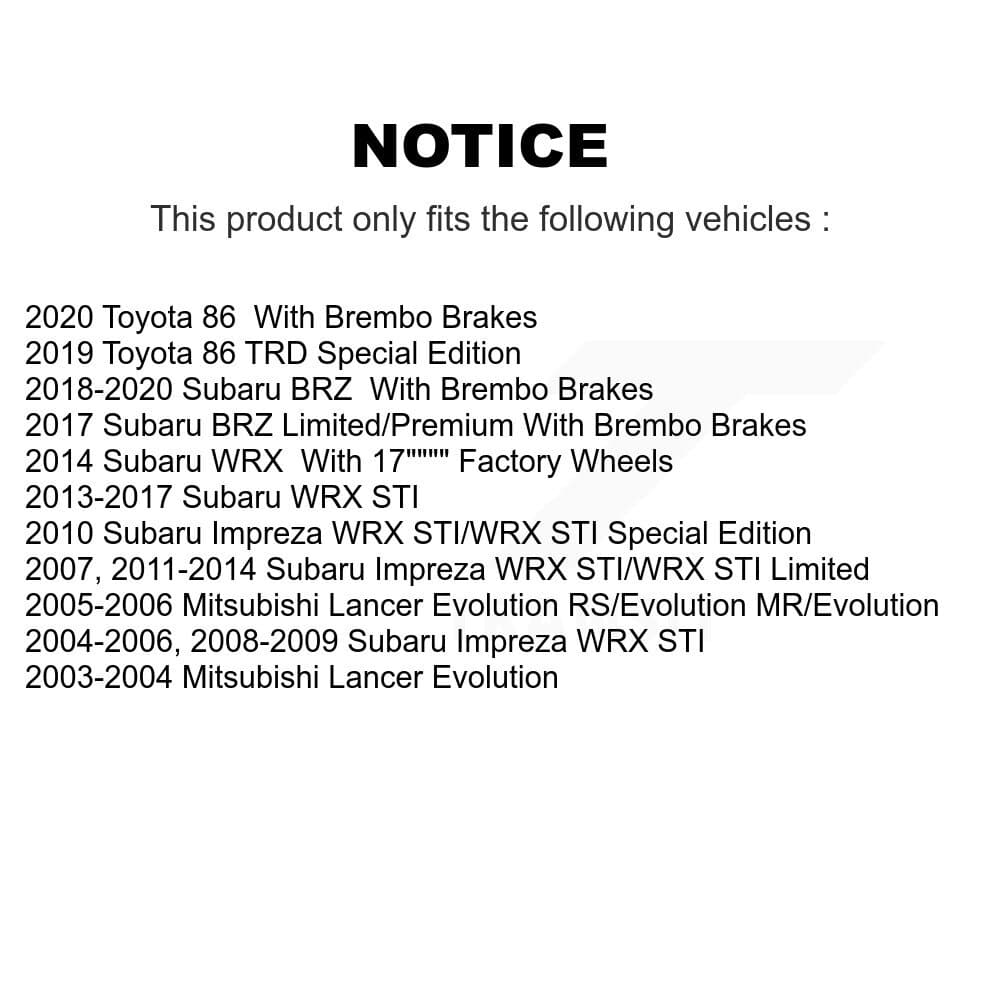 AmeriBRAKES - KNF-100608 - Front and Rear Disc Brake Pad Kits image 8