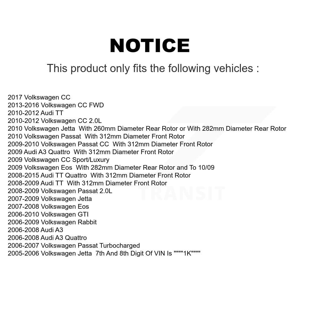 AmeriBRAKES - KNF-100718 - Front and Rear Disc Brake Pad Kits image 8