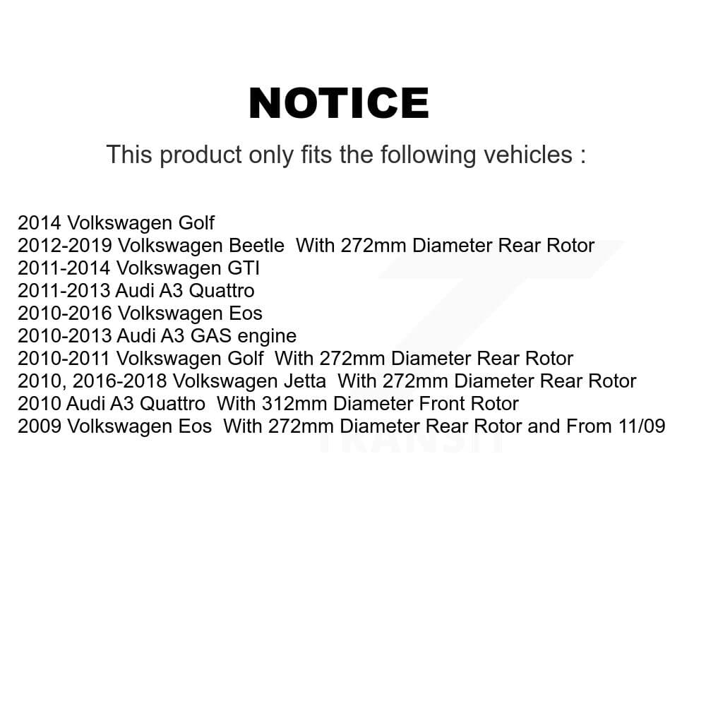 AmeriBRAKES - KNF-100725 - Front and Rear Disc Brake Pad Kits image 8