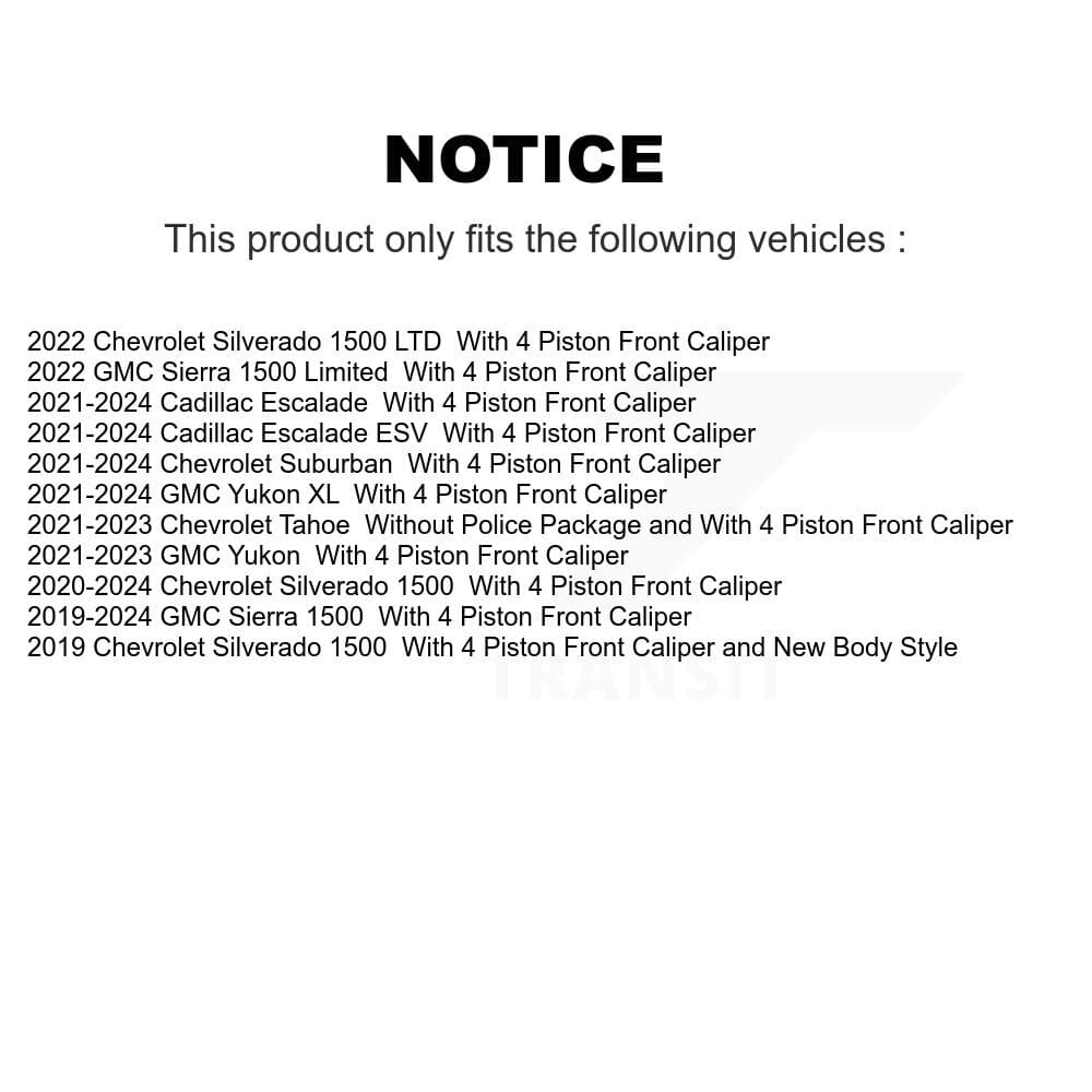 AmeriBRAKES - KNF-100855 - Front and Rear Disc Brake Pad Kits image 8