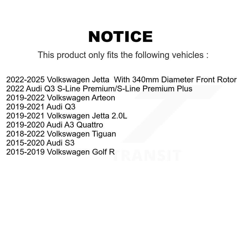 AmeriBRAKES - KNF-101159 - Front and Rear Disc Brake Pad Kits image 8