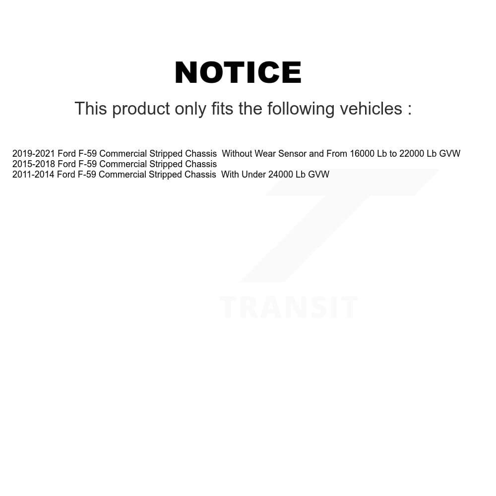 AmeriBRAKES - KNF-101653 - Front and Rear Disc Brake Pad Kits image 8