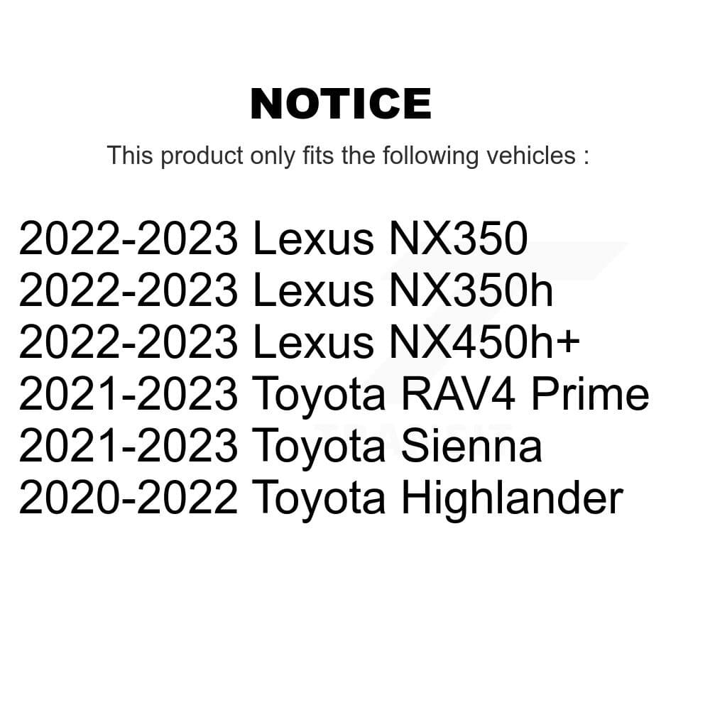 AmeriBRAKES - KNF-101780 - Front and Rear Disc Brake Pad Kits image 14