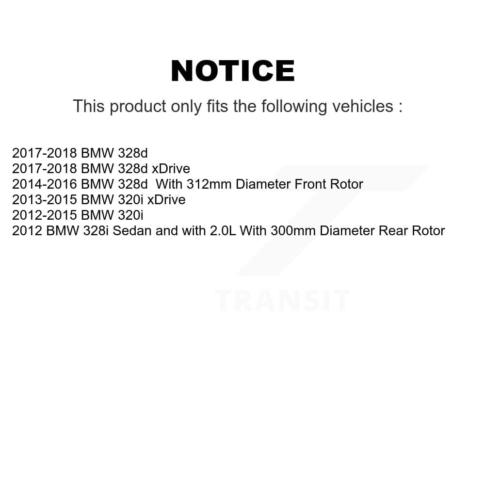 AmeriBRAKES - KNF-101799 - Front and Rear Disc Brake Pad Kits image 8