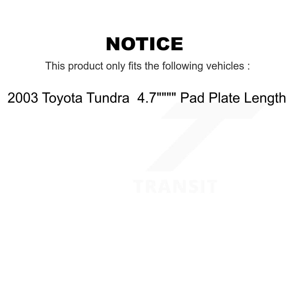 Transit Auto - KNN-100212 - Front and Rear Disc Brake Pad Kits image 14
