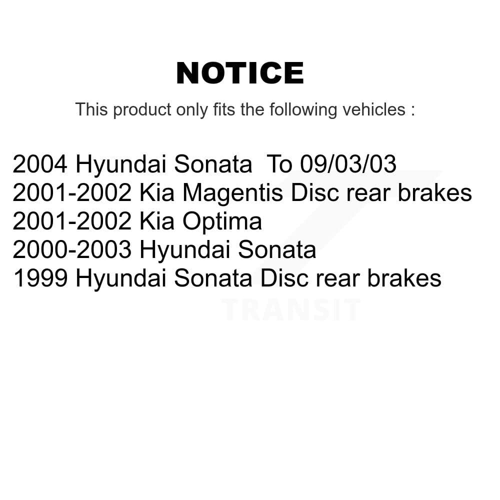 Transit Auto - KNN-100646 - Front and Rear Disc Brake Pad Kits image 14