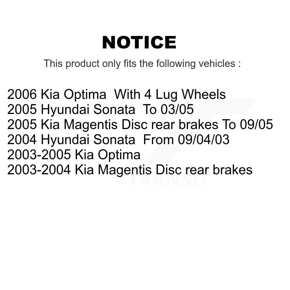 Transit Auto - KNN-100649 - Front and Rear Disc Brake Pad Kits image 14