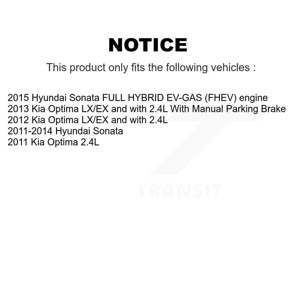 Transit Auto - KNN-100958 - Front and Rear Disc Brake Pad Kits image 14