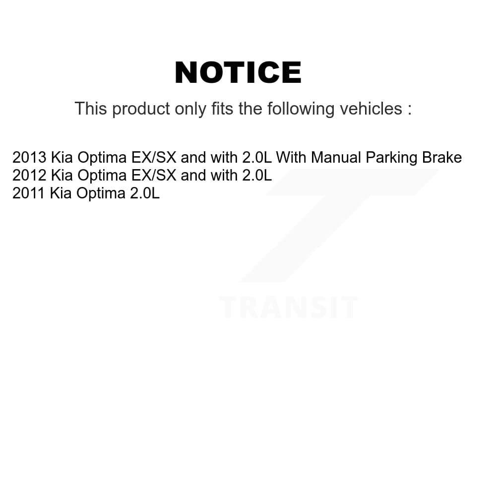 Transit Auto - KNN-101117 - Front and Rear Disc Brake Pad Kits image 14