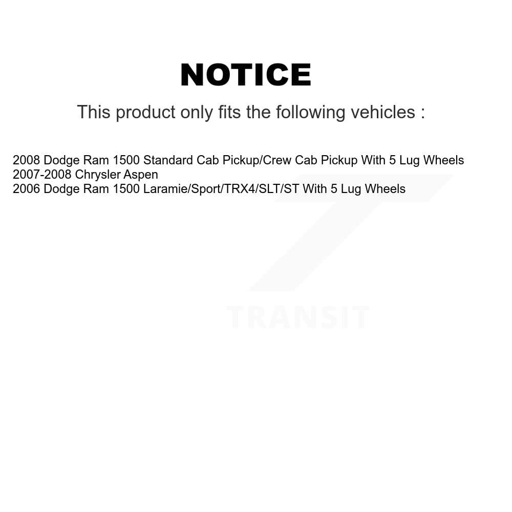 Transit Auto - KNN-101276 - Front and Rear Disc Brake Pad Kits image 14