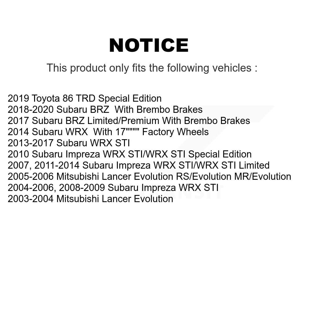 Positive Plus - KPF-100011 - Front and Rear Disc Brake Pad Kits image 8