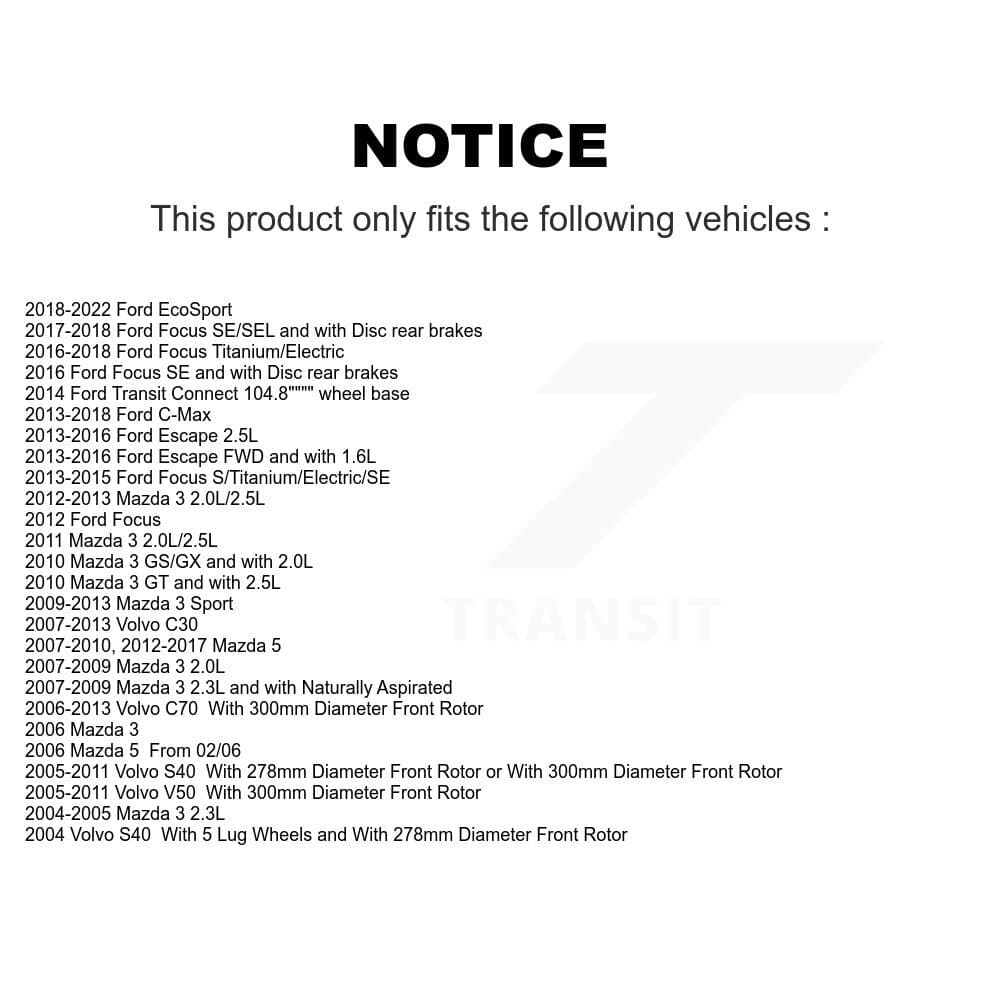 Positive Plus - KPF-100022 - Front and Rear Disc Brake Pad Kits image 8