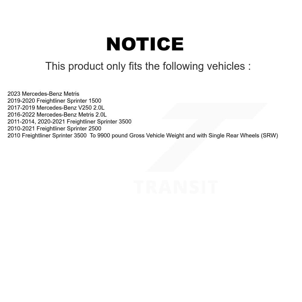 Mpulse - KSE-100165 - Front and Rear Disc Brake Pad Wear Sensor Kits image 2