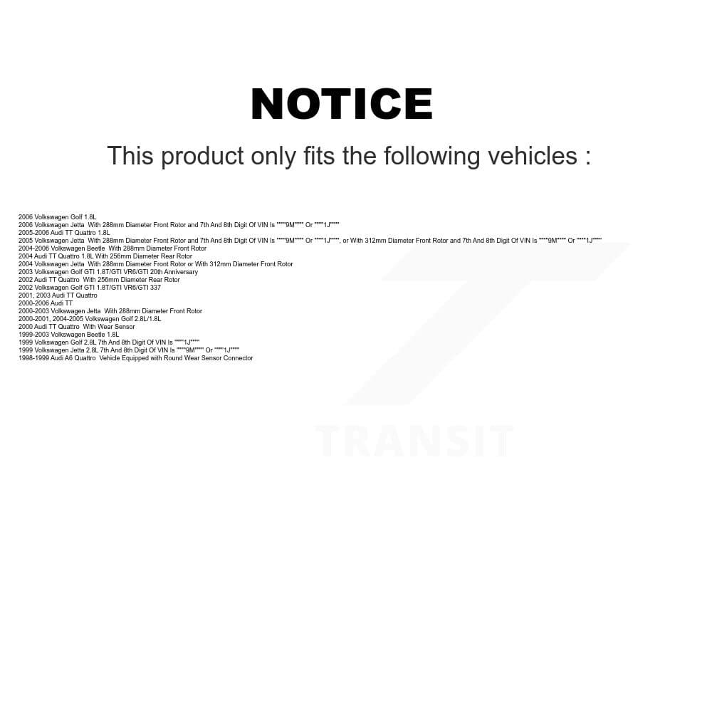 SIM - KSM-100298 - Front and Rear Disc Brake Pad Kits image 8