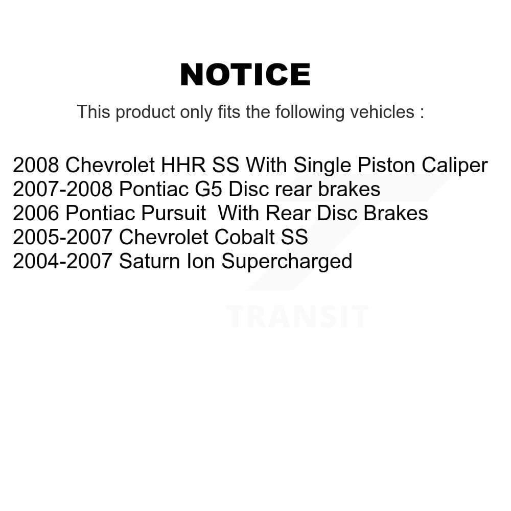 Transit Auto - KSN-100003 - Front and Rear Disc Brake Pad Kits image 14