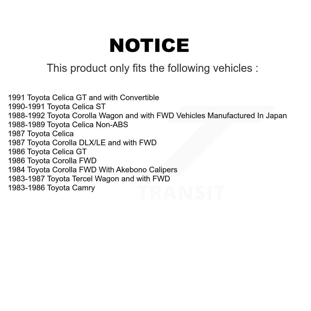 Transit Auto - KSN-100054 - Front and Rear Disc Brake Pad Kits image 14
