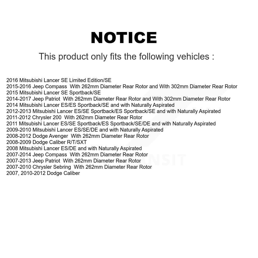 Transit Auto - KSN-100681 - Front and Rear Disc Brake Pad Kits image 14
