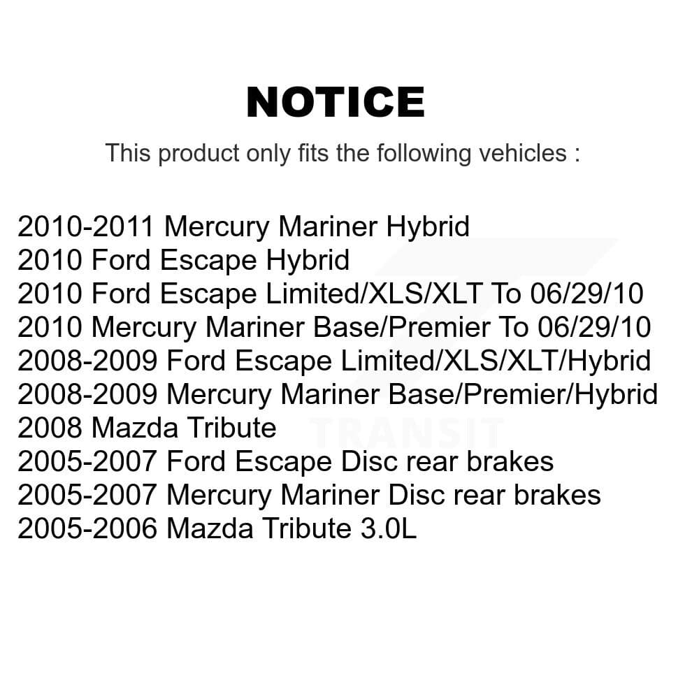 Transit Auto - KSN-100698 - Front and Rear Disc Brake Pad Kits image 14