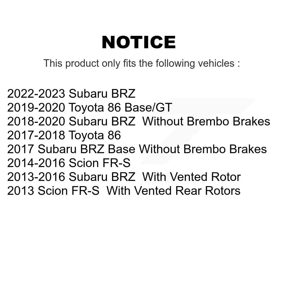 TEC - KTC-100238 - Front and Rear Disc Brake Pad Kits image 15