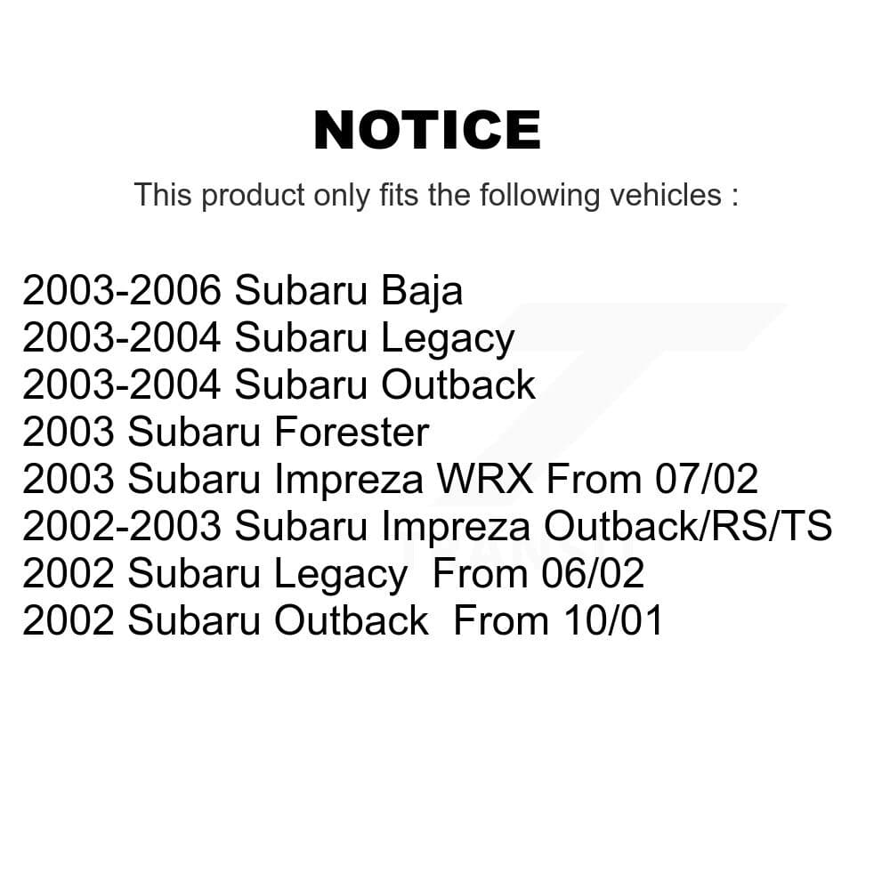 TEC - KTC-100487 - Front and Rear Disc Brake Pad Kits image 15